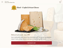 Tablet Screenshot of cheesemonthclub.com